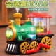 Newchi electric steam train universal wheel spray locomotive model children boy toy car electric toy [battery version] electric universal spray train red