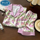 Palando 2025 Nuevo pijama para mujeres para el verano delgada seda de seda de seda de manga corta Ins Ropa para el hogar de verano de verano para el exterior. SDX#9905 Crayon Shin-shikong Shorts Shorts de manga corta M Recomendado 75-95Jin [Jin equivale a 0.5 kg]