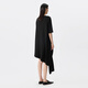
JNBY [Same Model in Shopping Mall] 25 summer new dress A-shaped short-sleeved round neck 5P6G12350 001/This black M
