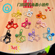 Sanazixun spelled bean keychain accessories accessories hanging chain colorful acrylic star ring cute bell star diy school bag mixed color 10 pieces
