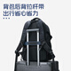 Zuo Junior High School Student School Born Reducing Ridge Protection Backpack Men's Leisure Travel Large Capacity Backpack Black