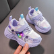 Обувь девочек Kulomi Single Shoes 2025 Новая весна и осень -стиль маленькая девочка модные сети кроссовки детские осенние туфли фиолетовый однослойный однослой 33 размер 20,5 см