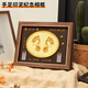 Bonaling Baby Full Moon Memorial Hands and Footprints Baby Hands and Footprints Photo Frame Newborn Hundred Days Fetal Hair Souvenir Years Eve Gift Baby Hands and Footprints [8-inch Walnut Color Frame] Horizontal Version