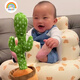 Rainbow House Dancing Cactus Geburtstagsgeschenk für Freundin Kinder, Mädchen, Jungen, Kaktus können singen und aufnehmen. Wiederaufladbares Modell [Tik Tok Hot Song + Aufnahme]