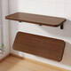 Yonghuan mur de rangement de rangement mur pending table pliante table cuisine stockage une pièce table de salle à manger décoration mur pending planche pliante couleurs de noix 12040cm