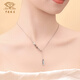 Chinese jewelry pt950 crushed ice platinum necklace plain chain versatile clavicle set chain birthday gift for girlfriend crushed ice fish scale set chain weighing about 7g