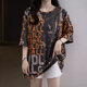 Gulan Dili Guangdong Puning Short Sleeve Women Plus Fat Plus Larger 2025 Summer Clothing Mid-Link T-shirt Size Fashionable Slimming Belly 6624 Green M 80-95Jin [Jin equals 0.5 kg]