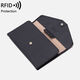 New passport bag for women 2023 new RFID multi-function air ticket certificate bag for men and women travel abroad passport clip black