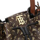 Burberry Logo Stoff kleiner brauner Frauenschaufelbeutel Cross Body Umhängetasche Grundpaket (Bag + Staubbeutel)