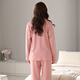 Pyjamas Yiman'an pour les femmes au printemps et à l'automne Coton à manches longues Vêtements de revers à revers pour l'automne et l'hiver, vous pouvez porter un pyjama pour femmes de plus grande taille pour les femmes G7009 L (100-120) Jin [Jin est égal à 0,5 kg]