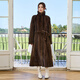 Winter Home Brand Fur 120 cm verlängert importierten Nerzmantel für Frauen ganzer Nerzgrün -Früchter -Nerzmantel -Gürtelstil braun l 120jin [Jin gleich 0,5 kg] oder weniger