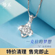 Manhe S925 Silver Moissanite Four-leaf Clover Necklace Women's 2025 New Pendant Wife's Birthday Gift for Girl Friends