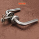 TLXT304 HEURDER ACIER 6070 Terbe diagonale simple pressant la salle de bain serrure de porte intérieure Pipe de porte bien échapper grand couvercle rond Lock sans clé 7029 Couleur de la salle de bain de la salle de bain