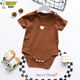 Snoopy small month old parent-child clothing summer family of three and four mother and child baby bomb street T-shirts 2025 new style apricot 66 baby fart clothes