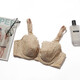Gujin Purple Lanti Reis Drei-Bastern-Unterwäsche für Frauen Seitensammlung Dünner Tasse Bra STW5308 7373 Dunkle Hautfarbe 75c