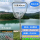 Super strong and durable one-piece stainless steel copy net for big fish and big things, fishing net copy net bag, fish copy net supplies, total length 80 cm, 42 strands of plastic wire mesh, mesh 2.5cm