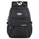 Edison Inventor Junior High School Schoolbag Schoolbag Male High School College Student Backpack Ridge Protection Burden Reduktion und Wasserspritztack 2557-1 Schwarz