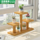 
Diyi solid wood windowsill succulent flower rack living room home multi-layer small flower rack balcony flower pot rack decoration A0 type coated warm white height 15-30cm