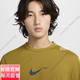 耐克（NIKE）HYVERSEDRI-FIT男子防 晒速干短袖上衣夏季T恤HV4882官方旗舰正品 100白/鲜亮勃艮第酒红/银 M