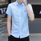 Yianta Snow Anta 2025 Summer Silk Camiseta informal de los hombres Versátiles versátiles de moda de moda caliente Hands Handsome Shirt Men 854 Khaki 4xl 165-180Jin [Jin iguala 0.5 kg]