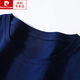 Pierre cardin pure cotton hiding blue high-end short-sleeved T-shirt for women loose round neck fashionable age-reducing T-shirt summer 2025 new top 6161 navy blue + 6172 leather powder M (recommended 80-105 Jin [Jin equals 0.5 kg])
