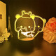 Banda Bear ein und zwei Bubu Peripherales Nachtlicht Emoticon Paket Paar niedliche Figur Atmosphäre Cartoon Peripheriespielzeug Geschenk 3894 Ein und zwei Bubu -Einzelfoto -Modell weißer Hintergrundriss 16 Farben + Fernbedienung USB + Batteriekompartiment