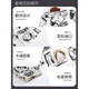 Pantalones de manga corta de verano de pijama de seda de hielo estilo de manga corta para hombres de estilo para hombres de verano ropa para hombres de verano 2025 nuevo estilo de estilo 12532 [yunduo algodón crepe] l _caltación sugestionada es de aproximadamente 170, el peso es de 100-13