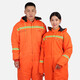 In winter, minus 40 degrees cold-proof clothing, one-piece cold-proof and anti-freeze clothing, low-temperature cotton clothing, overalls, thickened coat, fishing clothing, navy blue one-piece cotton clothing XXL