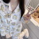
Opeodly striped hellokitty pajamas for women in spring and autumn new long-sleeved Japanese cartoon cute girl's home clothes can be worn outside 9207-Pink striped Katie [Set] S [Suggested weight 80-95]