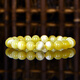 Jiale Beeswax Bracelet Women's White Flower Gold Honey Bracelet Round Bead Single Circle Jewelry Accessories Natural Unoptimized Amber Jewelry