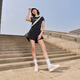 耐克（NIKE）官方空军一号女迷你勾运动鞋夏新款 AIR FORCE 1 IB3881 001幻影灰白/浅橄榄绿/浅骨色 36