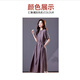 Ehangy轻奢品牌连衣裙女2025夏季新款宽松大码洋气减龄收腰显瘦大摆裙子 灰色 M 约适合体重120斤内