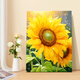 
Stair hanging paintings, sunflowers, sunflowers, and sunny, healing, digital oil paintings, DIY color paintings, living room hanging paintings, decorative paintings, SJ14382 30*40cm, thickened solid wood inner frame x Highlight pigment +1