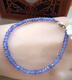 Kawamori Light Blue Purple Tanzanite Beads Necklace Bracelet Smooth Faceted Elegant Temperament Complements Skin Color Women Fanta Stone Moonlight 925 Silver Special Tanzanite Faceted Bracelet 3.0