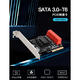 PCI-E to SATA3.0 expansion card 4-port 6G PCIE to SATA3.0 adapter SSD solid-state IPFS hard disk card four-port 9215