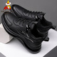 
Scarecrow (MEXICAN) lightweight, breathable, odor-proof, waterproof, and anti-slip work shoes, soft leather sports and casual shoes for work men's shoes, large size 4546 9901 black 39