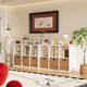 Yonghuan Grid Cabinet Wohnzimmer Bücherregal Bücherregal kostenloser Kombination bodenstandgeschütztes Speicherschrank weiße Modell - Höhe 70* lang 3519* Deep 302