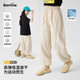 Balabala [recommandé par la mère centrale] Girls Pantalons secs rapides Summer NOUVEAU INEUX MOSQUITO MOSQUITO PANTAL GILLES GRANDS BIG Children's Thin Style 9889 blanc + 16371 Kaki (set) 160 cm