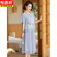 Hengyuanxiang Mama m ma Sommeranzug Set 2025 Neue große Größe mittleren und älteren Frauen Kurzarmdelme modische und modische Chiffon-T-Shirt 826 Red (Set) 2XL empfohlen 110-125jin [Jin entspricht 0,5 kg]