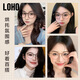 LOHO ultra-light pure titanium Zeiss myopia glasses frame can be equipped with degree women's anti-blue light radiation whitening cold brown LH09061