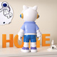 Chuxiang kreativer Astronaut Desktop Ornamente Office Desk Phrase Wohnzimmer Eingang Weinschrank Kinderzimmer Bücherregal Home Dekoration Astronaut Desktop Orange Orange [High 15 cm]