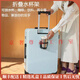 GOLFERY light luxury brand suitcase new sturdy and durable 20-inch boarding trolley case for men and women 24-inch travel case Glacier blue-all aluminum frame + bearing universal silent wheel 20-inch-board case - removable inner lining + cup holder