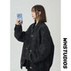 Semir American Retro Jacket for Women 2025 Spring and Autumn New Loose Fashion Casual Chaqueta versátil Top Ankra Red S