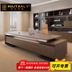 Hanjitangyu modern light luxury office desk, elegant boss table, simple office desk and chair combination, high-end executive desk, president table, double cabinet 2.8m boss table (with side table)