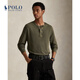 Polo Ralph Lauren Men's 25th Autumn Mesh Cotton Henley Shirt RL100211 301-Olive Green L