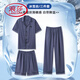 
LangSha Summer Pajamas 2025 New Men's Ice Silk Ice Silk Silk Short Sleeve Trousers Men's Summer Three-Piece Household Clothing 14904+K15904 L
