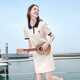 
Baitu betu women's clothing 2025 summer new short-sleeved dress Yuanqi Academy style age-reducing skirt women 2505T69 apricot M