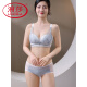 浪莎（LangSha）新款蕾丝性感无钢圈小胸聚拢文胸罩院线养护调整型无痕 黑色套装 70A 32B