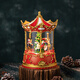 Mayjia Christmas gift children's carousel music box crystal ball music box ornaments year-end blessing bag New Year's Eve gift box
