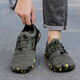 Weitzahn-Radschuhe schlossfreie Männer und Frauen Leisure Road Mountain Bike Fahrrad Fahrrad nicht rutschfußböde mit Breitpaaren Fahrradschuhe Riese W689 Militärgrün 40